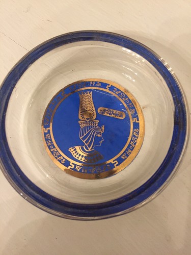 Blue Egyptian Style Glass