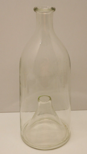 Bouteille verre soufflé xixe - -bouteille,