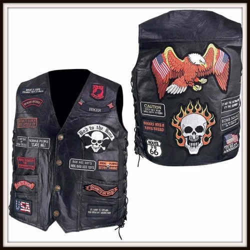 Gilet jacket cuir aigle - gilet, en