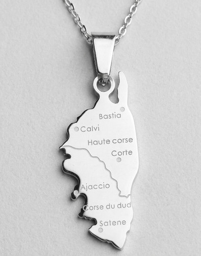 Collier pendentif carte - carte,