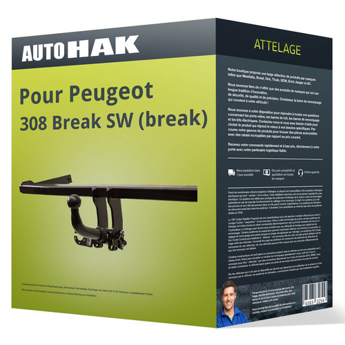 Attelage pour peugeot - peugeot, 308