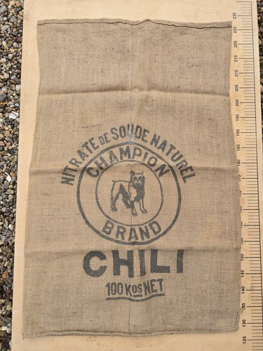 Ancien sac toile jute - de,
