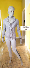Caroll Taille 36  chemise manches longues blouse femme ton gris