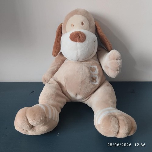 Doudou peluche chien beige - doudou,