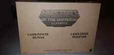 MOTU CLASSICS / LASER POWER HE-MAN & LASER LIGHT SKELETOR / MATTEL