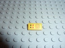 LEGO Space Yellow tile ref 3069bp25 / Set 6987/6941/6894