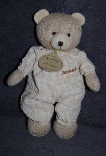 Peluche doudou ours laine - ours,