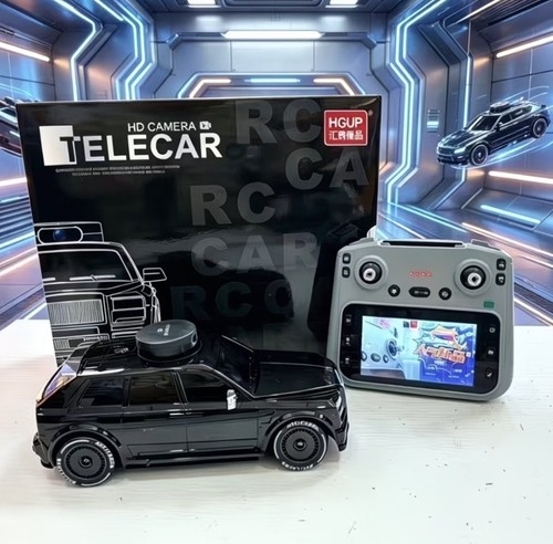 Telecar voiture noire - rc, avec