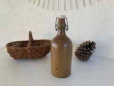4 ⚜️ Ancienne Bouteille en Grés Vintage Hauteur 22 Cm