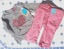 ENSEMBLE PANTALON ROSE T-SHIRT