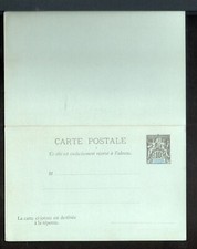 CM 2 - Entier -Carte postale  réponse payée Nouvelle Calédonie - 10c + 10c noir