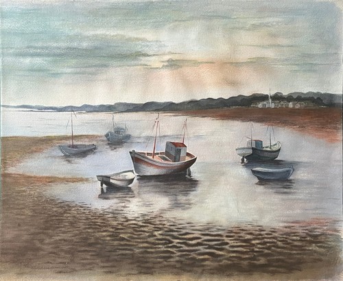 Tableau grande aquarelle - grande,