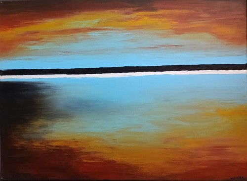 Peinture abstraite acrylique - peinture,