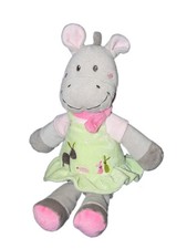 Peluche doudou Cheval vert