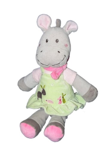 Peluche doudou cheval - doudou, vert