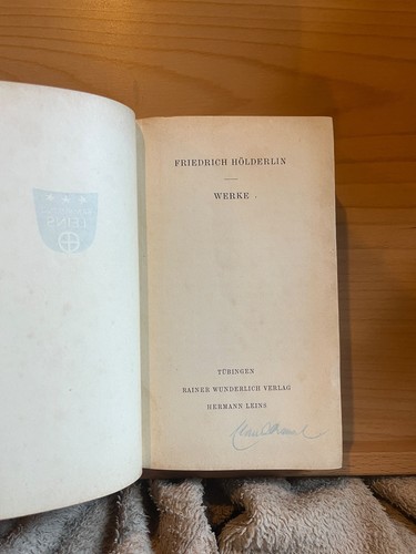 Friedrich hölderlin werke - hölderlin,