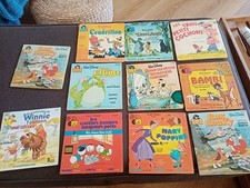 Lot 11 Livres-Disques Walt Disney Disneyland 45 tours-winnie/cendrillon/bambi...