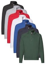 Fruit of the Loom Premium Coton Egyptien Mélange Col Fermeture Éclair à Sweat