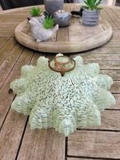 LUSTRE ABAT-JOUR OPALINE VERT