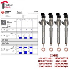 4xInjecteur Renault Clio