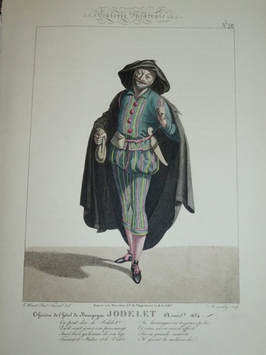 Commedia dell arte gravure xix - commedia,