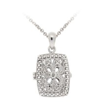 925 Argent Diamant Accent