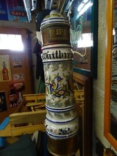 tireuse pompe a bière ancienne porcelaine laiton