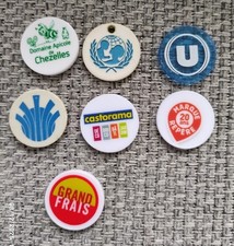 LOT DE 7 JETONS DE CADDIE