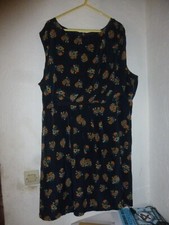 ROBE ETE NEUF BLEU FLEURI 52