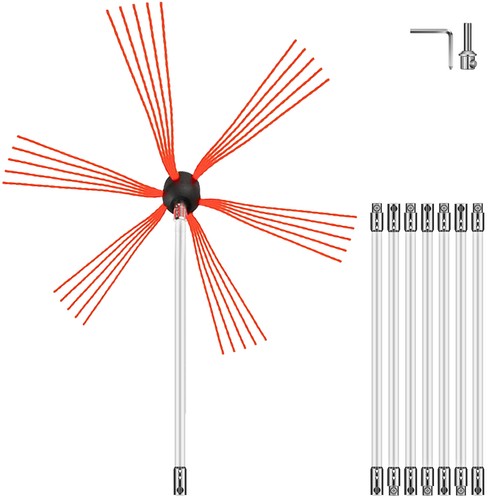 Vevor brosse ramonage tige - brosse, de