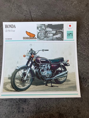 Carte fiche moto collection - fiche,