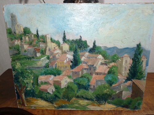 Peinture huile sur panneau