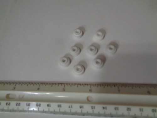Eight male insulators - male,