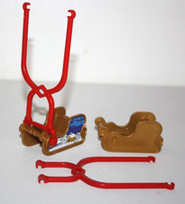 PLAYMOBIL 4888 LOT DE PIECES POUR GRAND CARROUSEL MANEGE DE NOEL AVEC LUGES