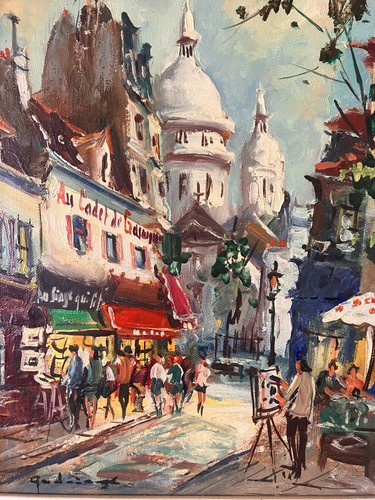 Huile sur toile butte - -,