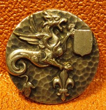 BOUTON ancien GRIFFON  BLASON