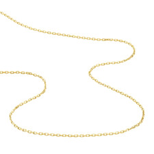 Chaîne de Cou - Femme/Enfant - Maille Forçat - 45 cm - Plaqué Or Jaune 750/1000