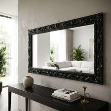 Miroir Baroque Noir Sur Mesure