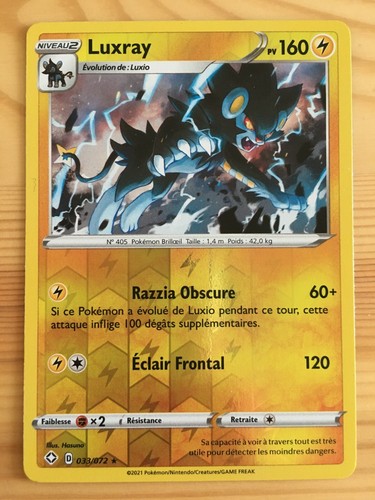 Carte pokémon reverse luxray - reverse,