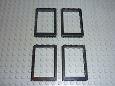 4 x LEGO Black window Réf
