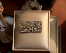 Petite Broche Doré Art Deco