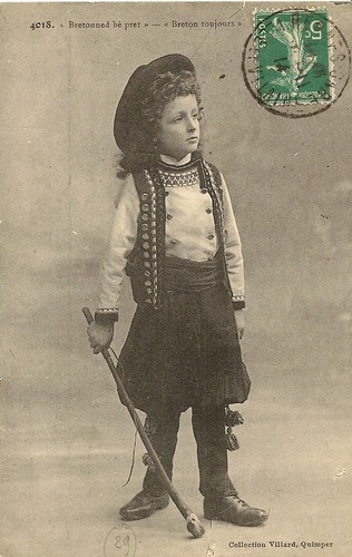 Carte postale bretonned - postale, be