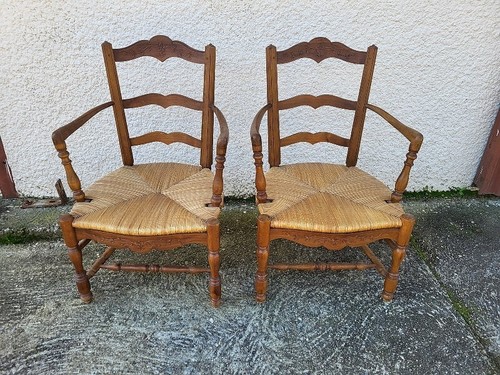 Paire fauteuils provencal - de,