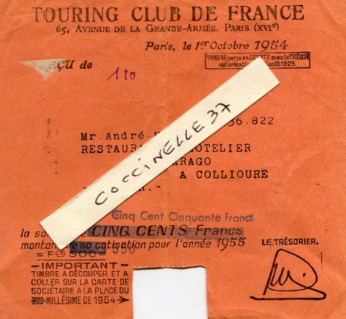 Touring club france - touring,