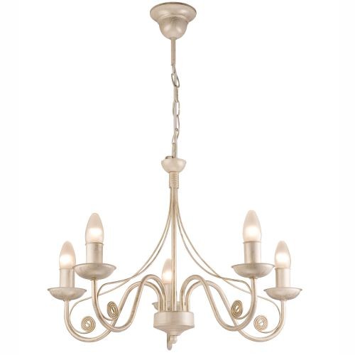 Lustre shabby blanc métal - shabby,