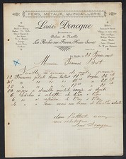 LA ROCHE-sur-FORON (74) QUINCAILLERIE "RABAZ & MAVILLE / Louis DONCQUE" en 1905