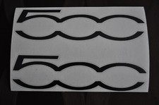 2 STICKERS ABARTH FIAT 500  AUTOCOLLANT  TAILLE D'UN STICKER 50X200mm  