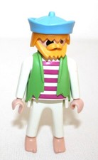 PLAYMOBIL 3792 5780 PIRATE GILET VERT PECHEUR RADEAU 3858 9989