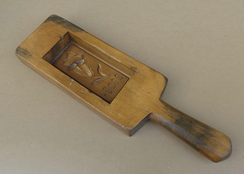 Ancien moule beurre - ancien, bois