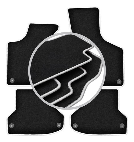 Tapis sol velours noir - de, en